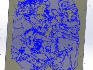 2 dxf file cnc Pin Up Hand Sketch routerVinil plasma Happy New Year Nr3854 3D Model