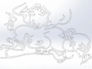 4 dxf ファイル cnc スケッチルータービニールプラズマ授乳乳児 Nr3855 3Dモデル