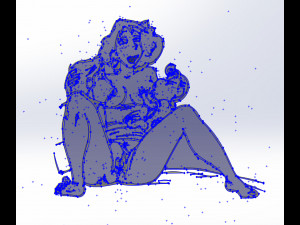 4 dxf file cnc Sketch routerVinil plasma Breastfeeding Infant Nr3855 3D Model