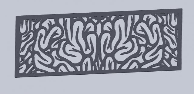 DXF FILE Fine art CNC g code No Polyline Pattern Art Panel Laser Cut Plasma Router Model 3D .c4d .max .obj .3ds .fbx .stl .blend 