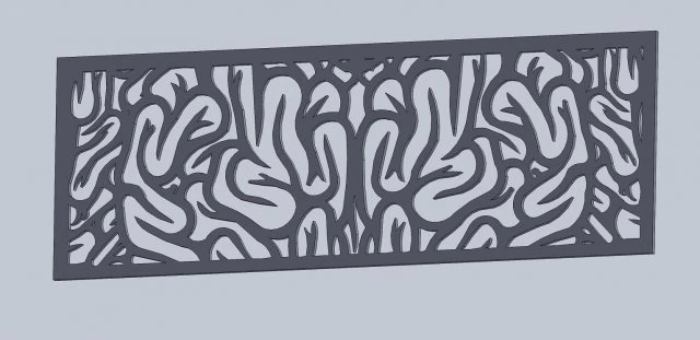 DXF 파일 미술 CNC g 코드 폴리라인 패턴 없음 아트 패널 레이저 컷 플라즈마 라우터 3D 모델 .c4d .max .obj .3ds .fbx .stl .blend