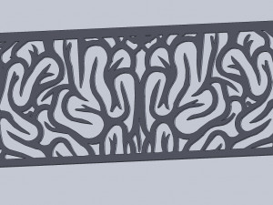 DXF FILE Fine art CNC g code No Polyline Pattern Art Panel Laser Cut Plasma Router Model 3D
