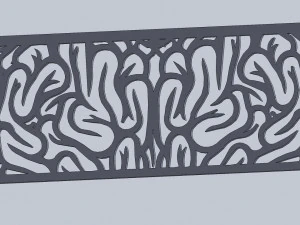 DXF ファイル ファインアート CNC g コード ポリライン パターンなし アート パネル レーザー カット プラズマ ルーター 3Dモデル