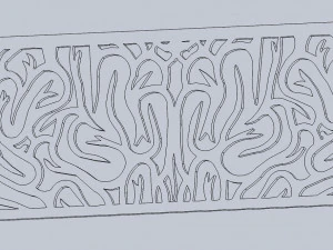 DXF 파일 미술 CNC g 코드 폴리라인 패턴 없음 아트 패널 레이저 컷 플라즈마 라우터 3D 모델