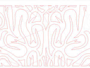 DXF FILE Fine art CNC g code No Polyline Pattern Art Panel Laser Cut Plasma Router Model 3D