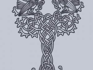 DXF FILE Fine art CNC g code No Polyline Pattern Art Panel Laser Cut Plasma Router celtic 3D Модель