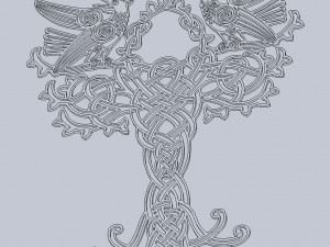 DXF FILE Fine art CNC g code No Polyline Pattern Art Panel Laser Cut Plasma Router celtic Model 3D