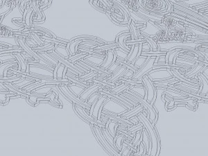 DXF FILE Fine art CNC g code No Polyline Pattern Art Panel Laser Cut Plasma Router celtic 3D Model