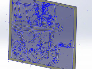 10 DXF File CNC g-code Industrial Laser Abstract POP Art Nr6 Router Nr2206 3D Model
