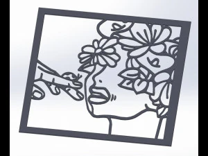 10 DXF File CNC g-code Industrial Laser Abstract POP Art Nr6 Router Nr2206 3D Model