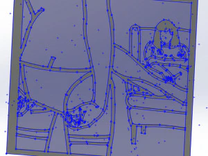 10 DXF File CNC g-code Industrial Laser Abstract POP Art Nr6 Router Nr2206 3D Model