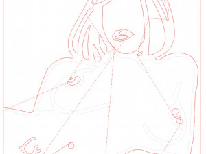 10 DXF File CNC g-code Industrial Laser Abstract POP Art Nr6 Router Nr2206 3D Model