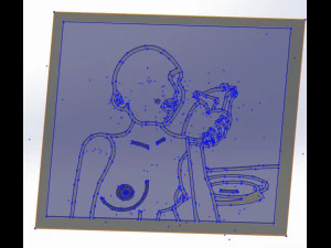 10 DXF File CNC g-code Industrial Laser Abstract POP Art Nr6 Router Nr2206 3D Model