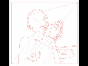 10 DXF File CNC g-code Industrial Laser Abstract POP Art Nr6 Router Nr2206 3D Model