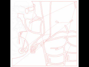 10 DXF File CNC g-code Industrial Laser Abstract POP Art Nr6 Router Nr2206 3D Model