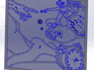 10 DXF File CNC g-code Industrial Laser Abstract POP Art Nr6 Router Nr2206 3D Model