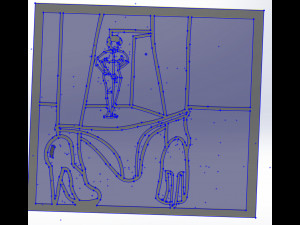 10 DXF File CNC g-code Industrial Laser Abstract POP Art Nr6 Router Nr2207 Modèle 3D