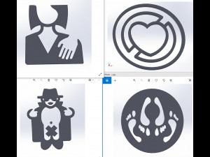 40 File DXF CNC g-code Industrial Laser Cut sexuality ICON Plasma Nr2222 3D-Modell