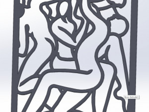 Kama Sutra 10 DXF File sexual positions CNC Industrial Laser Cut Plasma Nr2301 3D Model