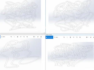 Kama Sutra 10 DXF File sexual positions CNC Industrial Laser Cut Plasma Nr2301 3D Model