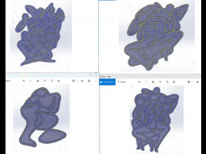 Kama Sutra 10 DXF File sexual positions CNC Industrial Laser Cut Plasma Nr2301 3D Model