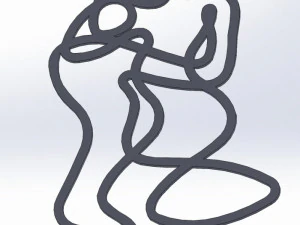 Kama Sutra 10 DXF File sexual positions CNC Industrial Laser Cut Plasma Nr2301 3D Model