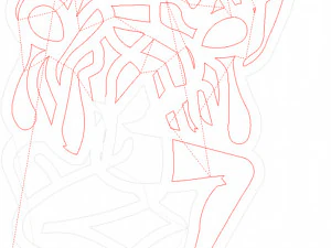 Kama Sutra 10 DXF File sexual positions CNC Industrial Laser Cut Plasma Nr2301 3D Model