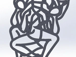 Kama Sutra 10 DXF File sexual positions CNC Industrial Laser Cut Plasma Nr2301 3D Model