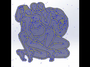 Kama Sutra 10 DXF File sexual positions CNC Industrial Laser Cut Plasma Nr2301 3D Model