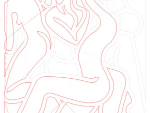 Kama Sutra 10 DXF File sexual positions CNC Industrial Laser Cut Plasma Nr2301 3D Model