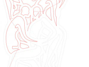 Kama Sutra 10 Arquivo DXF posi&ccedil;&otilde;es sexuais CNC Industrial Corte a Laser Plasma Nr2303 Modelo 3D