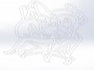 Kama Sutra 10 Arquivo DXF posi&ccedil;&otilde;es sexuais CNC Industrial Corte a Laser Plasma Nr2303 Modelo 3D