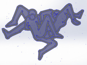 Kama Sutra 10 DXF File sexual positions CNC Industrial Laser Cut Plasma Nr2303 Modèle 3D