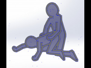 Kama Sutra 10 DXF File sexual positions CNC Industrial Laser Cut Plasma Nr2303 Modèle 3D