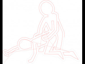Kama Sutra 10 DXF File sexual positions CNC Industrial Laser Cut Plasma Nr2303 Modèle 3D