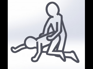 Kama Sutra 10 DXF File sexual positions CNC Industrial Laser Cut Plasma Nr2303 Modèle 3D