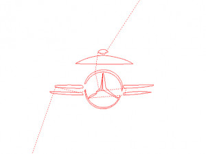12 DXF File CNC g-code Industrial Laser Cut MERCEDES Vinil PANEL Nr2100 3D 모델