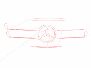 12 DXF File CNC g-code Industrial Laser Cut MERCEDES Vinil PANEL Nr2100 3D 모델