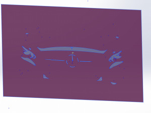 12 DXF File CNC g-code Industrial Laser Cut MERCEDES Vinil PANEL Nr2100 3D 모델