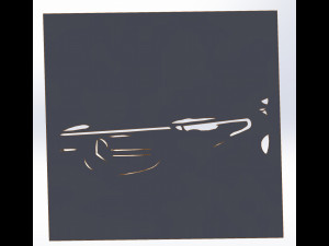 12 DXF File CNC g-code Industrial Laser Cut MERCEDES Vinil PANEL Nr2100 3D 모델