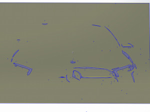 12 DXF File CNC g-code Industrial Laser Cut MERCEDES Vinil PANEL Nr2100 3D 모델