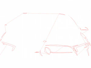 12 DXF File CNC g-code Industrial Laser Cut MERCEDES Vinil PANEL Nr2100 3D Model