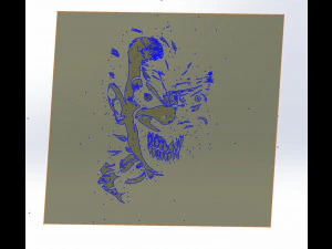 17 File DXF CNC g-code Taglio Laser Industriale JOKER COMICS Vinil PANEL Nr2200 Modello 3D
