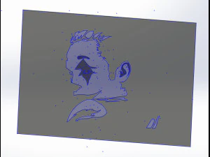 17 File DXF CNC g-code Taglio Laser Industriale JOKER COMICS Vinil PANEL Nr2200 Modello 3D