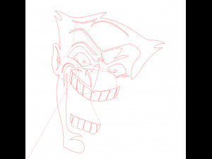 17 DXF File CNC g-code Industrial Laser Cut JOKER COMICS Vinil PANEL Nr2200 3D 모델