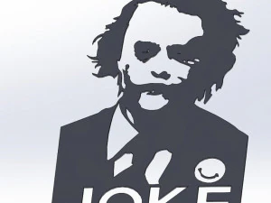 17 File DXF CNC g-code Taglio Laser Industriale JOKER COMICS Vinil PANEL Nr2200 Modello 3D