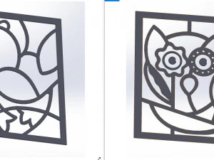 20 DXF File CNC g-code Industrial Laser Abstract POP Art Nr2 Router Nr2201 3D Model