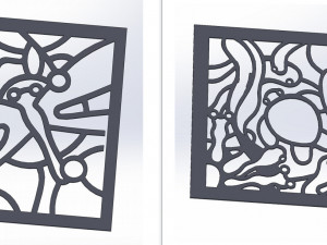 20 DXF File CNC g-code Industrial Laser Abstract POP Art Nr2 Router Nr2201 3D 模型