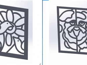 20 DXF File CNC g-code Industrial Laser Abstract POP Art Nr2 Router Nr2201 3D 模型