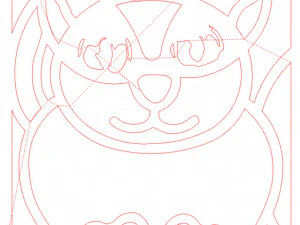 20 DXF File CNC g-code Industrial Laser Abstract POP Art Nr2 Router Nr2201 3D Model